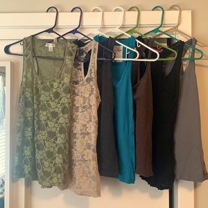 Lot of tank tops.
